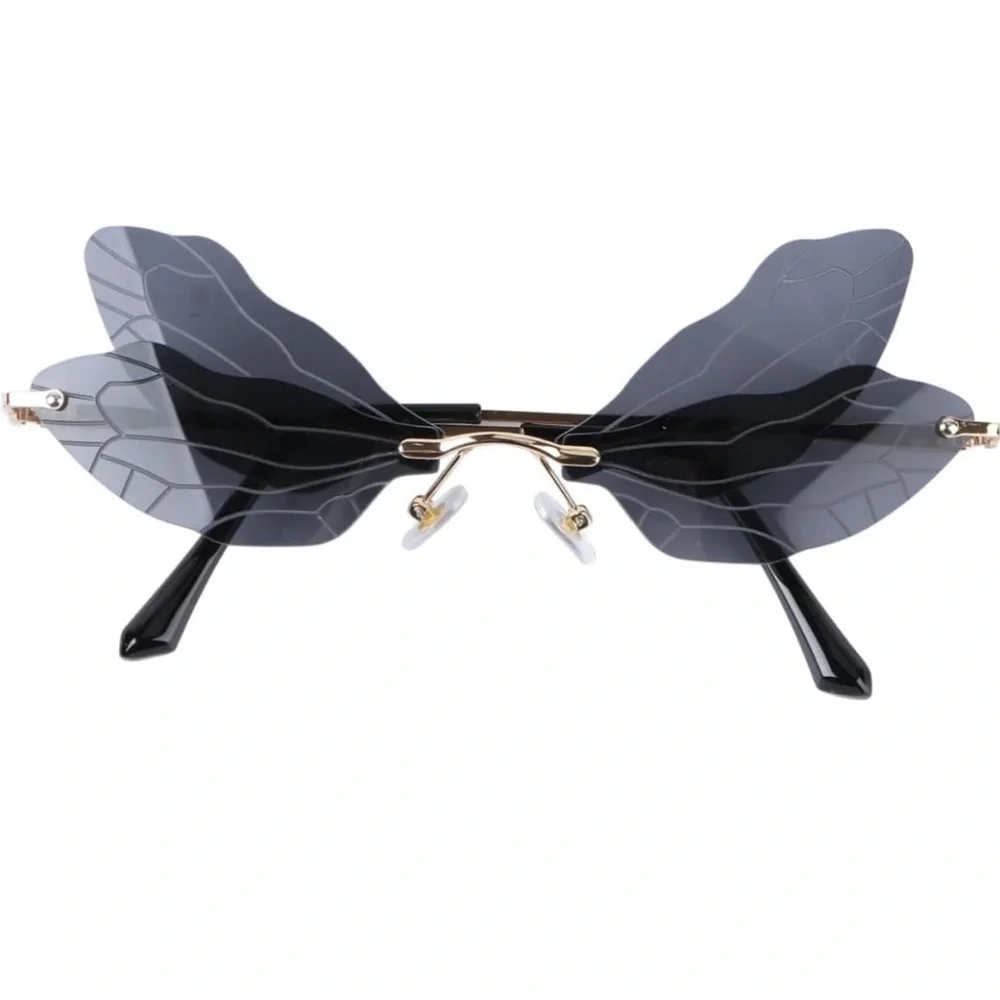 New Rimless Dragonfly Wing Sunglasses